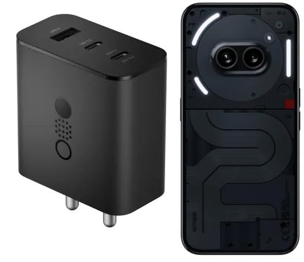 Image of Miracase 65W Max Charging Power Adapter Super Fast Charging for Nothing Phone 2A / CMF Phone 1, Black