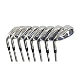 AGXGOLF Men's Left Hand Senior Flex, Regular Length Same Length Tour Irons Set w/Graphite Shafts; AGXGOLF One Swing 4-9 Irons + Pitching Wedge + Bonus Sand Wedge, USA Built