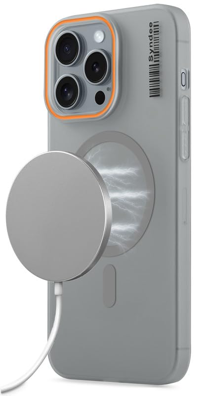 Mr. Case Back Cover for iPhone 15 Pro max Sleek Frosted Translucent Back with Wireless Charging Support | Anti-Scratch Shockproof Phone Case – Grey Mr. Case Back Cover for iPhone 15 Pro max Sleek Frosted Translucent Back with Wireless Charging Support | Anti-Scratch Shockproof Phone Case – Grey