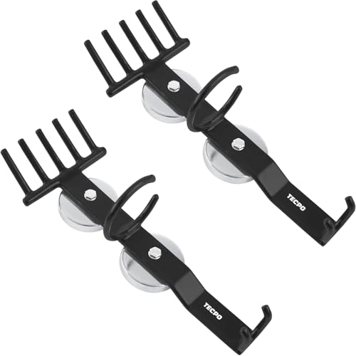 TECPO 300476 2 soportes magnéticos para herramientas neumáticas, carros de taller y plataforma elevadora, soporte magnético para herramientas neumáticas, destornillador de carraca, llave de vaso e