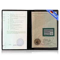 KFZ Dokumentenhülle von GHADA – Stabiles 2-Fach PVC-Etui für Fahrzeugschein – Kartenhülle mit hoher Qualität – Deutsche Herstellung – Schwarz