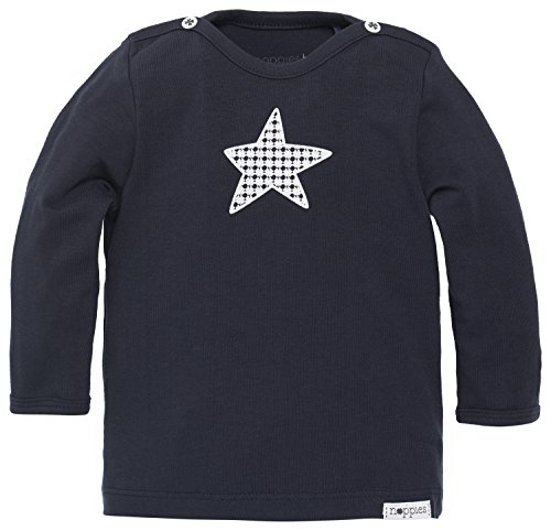 Noppies Kids B tee LS Monsieur Camiseta, Blau (Navy C166), 1 Mes (56) para Niños