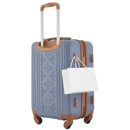 Image of Wrangler 22 inch and 18 inch Heartland 2-Piece Carry-On Luggage Set, Vintage Indigo
