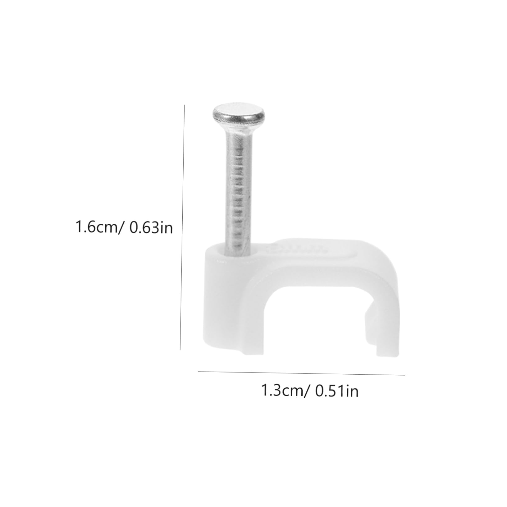 Gadpiparty 1500stücke Kabelclips Mit Nägeln Kabelhalter Für Ethernet Und Koaxialkabel Wandmontage Flach Sicher Und Langlebig Installieren Für Kabelgebundene Systeme