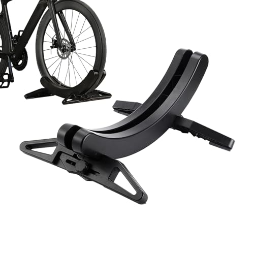Soporte de suelo para bicicleta, soporte de suelo para bicicleta, ajustable y estable, soporte de aparcamiento de suelo para bicicletas de montaña y de carretera de 1 a 3,1 pulgadas, interior y