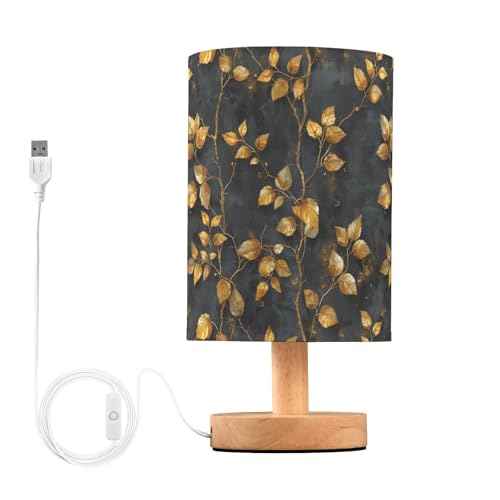 Lámpara de Mesa Noche Diseño Washpainting Ivy Gold miniatura 1