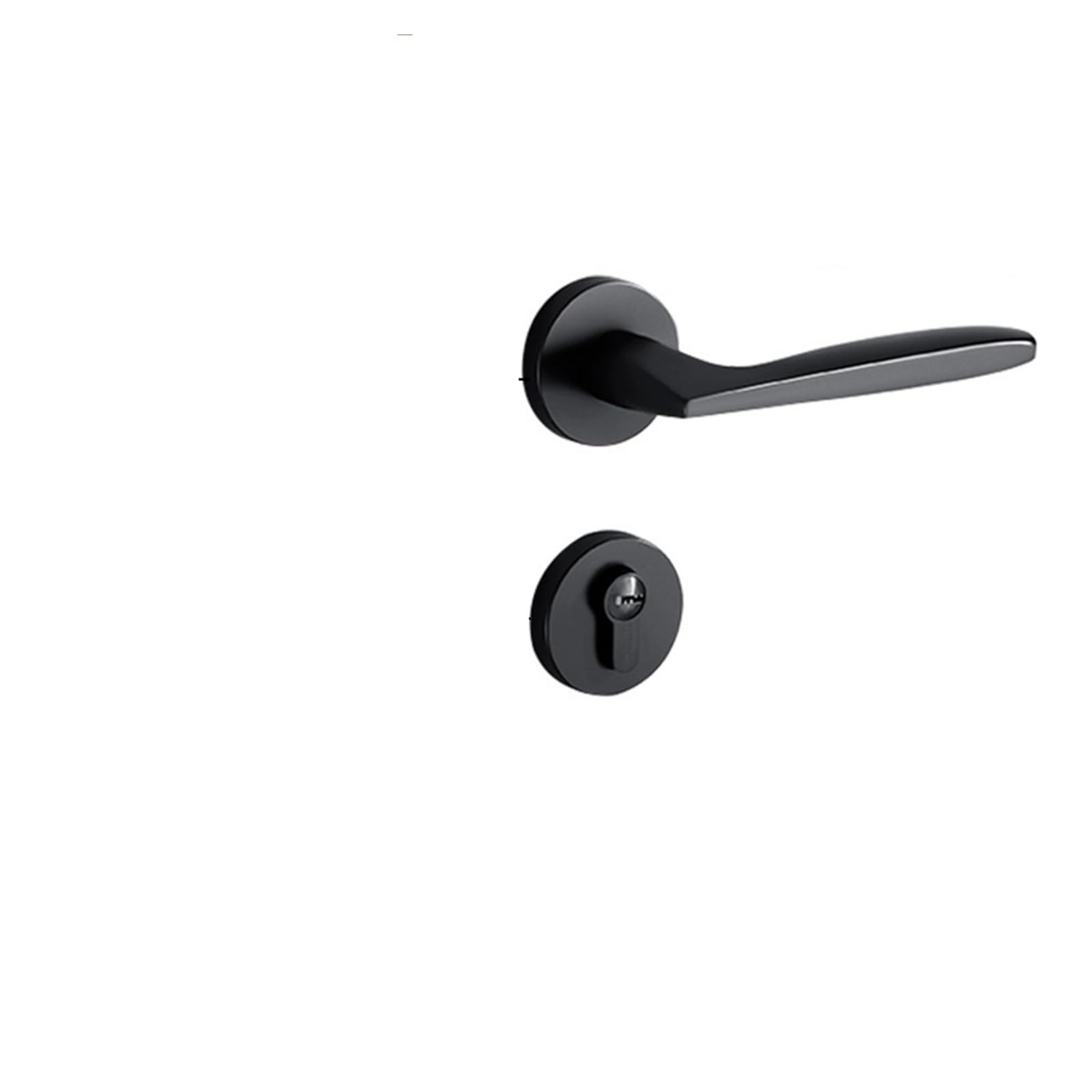NYRXRYTCA Black Split Lock Indoor Bedroom Door Lock zinc Alloy Handle Room Wooden Door Lock Magnetic Silent Door Lock(A Black to 7255 magnetic)