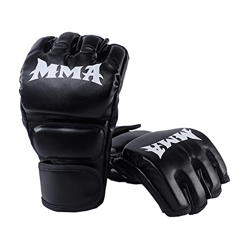 Guantes de boxeo de material resistente con palma abierta para entrenamiento 5