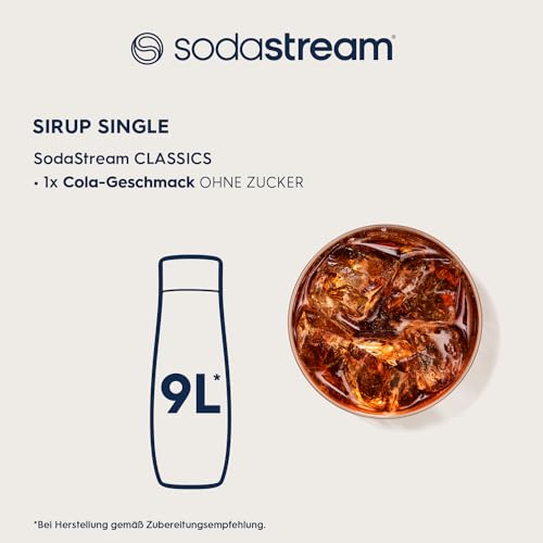 SodaStream Sirup Cola ohne Zucker, 1x Flasche ergibt 9 Liter Fertiggetränk, Sekundenschnell zubereitet und immer frisch, 440 ml 3