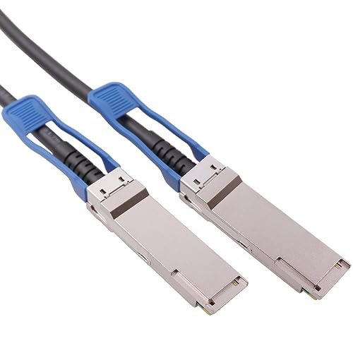 Image of 100GbE QSFP28 DAC Twinax Cable, 1 Meter 100GBASE-CR QSFP28 to QSFP28 Passive Copper Cable, Compatible for Cisco QSFP-100G-CU1M, Ubiquiti, Mikrotik, Netgear, Supermicro, Open Source Switches