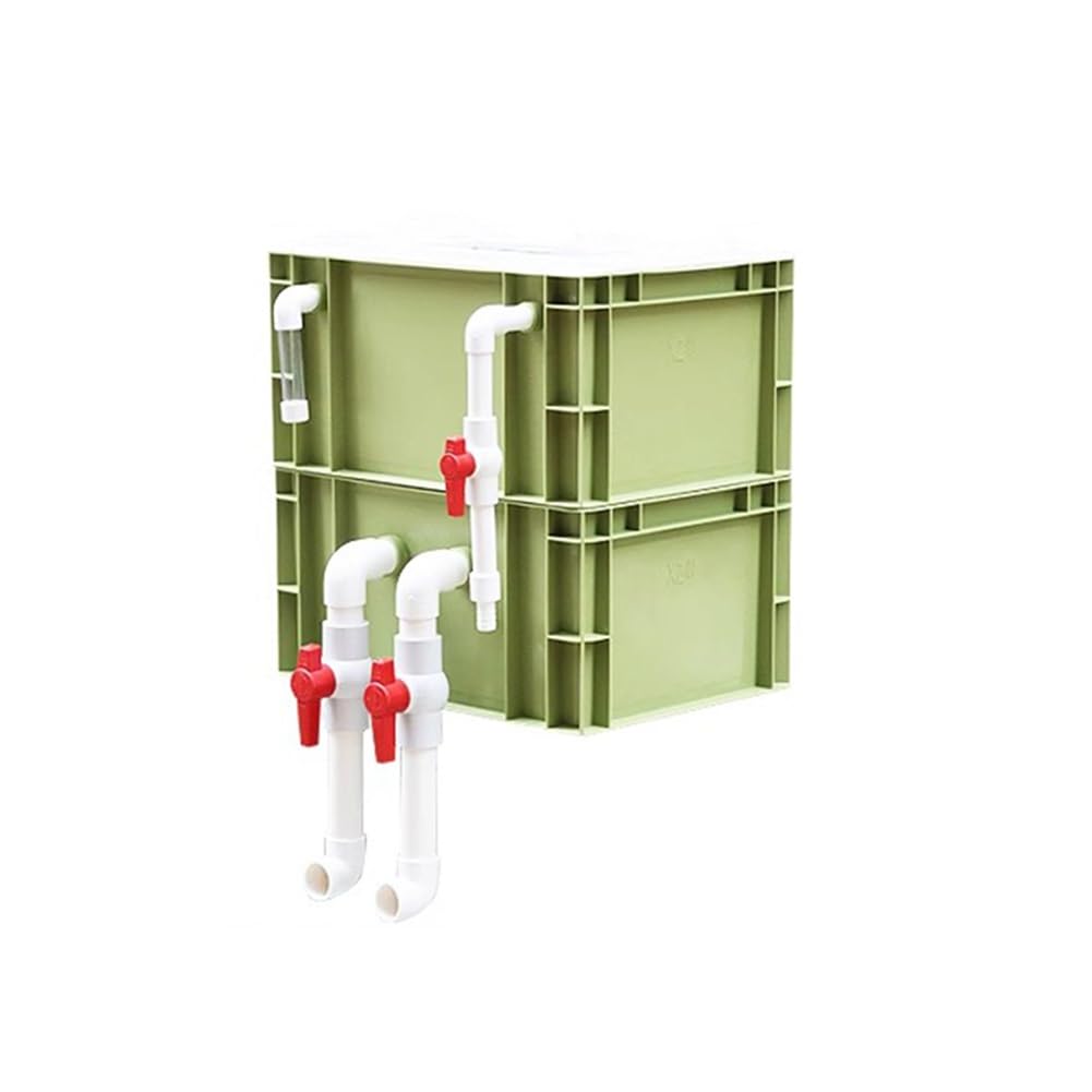 Caja de filtro de acuario para peceras, sistema externo de circulación de agua, kit de filtro grande para estanques, caja de rotación, no incluye bomba ni medios de filtro