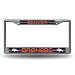 Rico NFL Denver Broncos Bling Chrome License Plate Frame with Glitter Accent