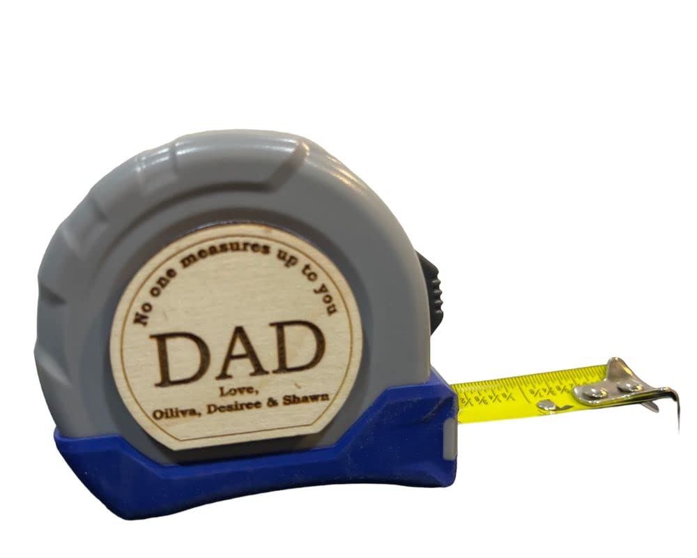 Tape Measure Gift For Dad, Personalized Present For Him or