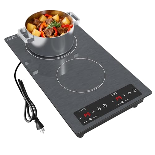 Double Induction Cooktop 110v-120v, GTKZW 2300W Electric Coo...