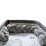 Plastimyr Twist - Protector de cuna, color gris, 1.20 cm