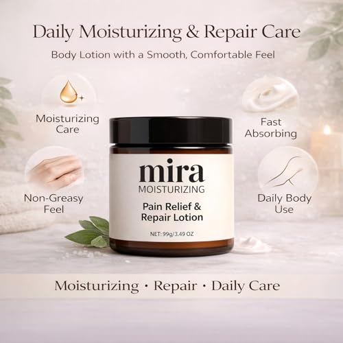 GTVOSY Mira Relief Repair Lotion – Magnesium & Arnica Botanical Moisturizing Lotion– Plant extracts, Absorbs quickly, Refreshing and Non-Greasy-ztg cream