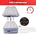 Onirii Twin Air Mattress Bed with Built in Pump,16 Inches High Airbed Inflatable Mattress,Comfort Thickened Blow Up Air Bed,Travel Sleeping Pad for Guests Home (Twin Size)