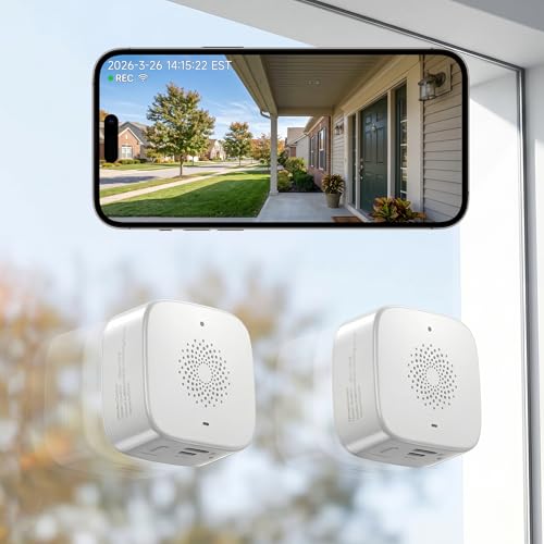 Image of SOIADV Window Camera Wireless 2Pack, No-Drill Install,2.4GHz & 5GHz WiFi Indoor Cameras for Home Security, AI Human Detection, 6s Pre-Roll, 2K Color Night Vision, Battery Powered
