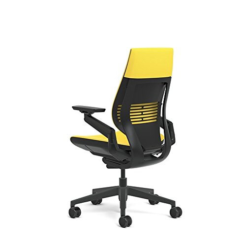 Steelcase Gesture Office Chair - Cogent Connect Canary Yellow Uph...