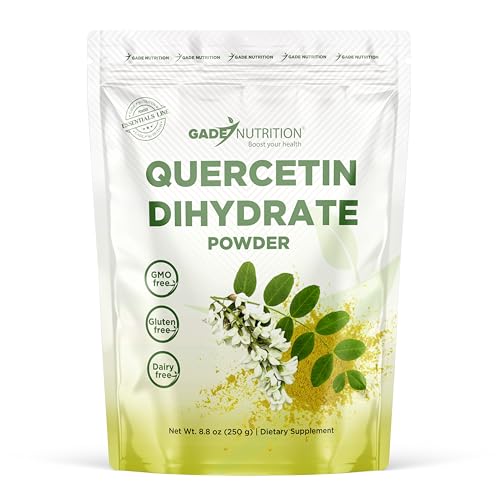 Gade Nutrition Pure Quercetin Dihydrate Powder | 98% Purity, Non-GMO,