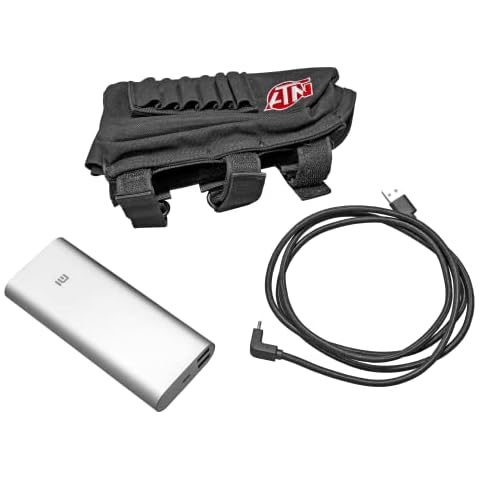 ATN Power Weapon Kit 20,000mAh Battery Pack w/USB Connector, provides up to 22 hrs of continuous use Black Cover