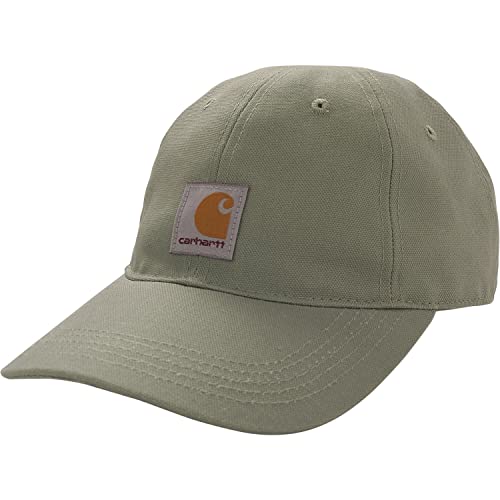Image of Carhartt Unisex Baby Signature Canvas Baseball Cap Hat, Jade, Infant