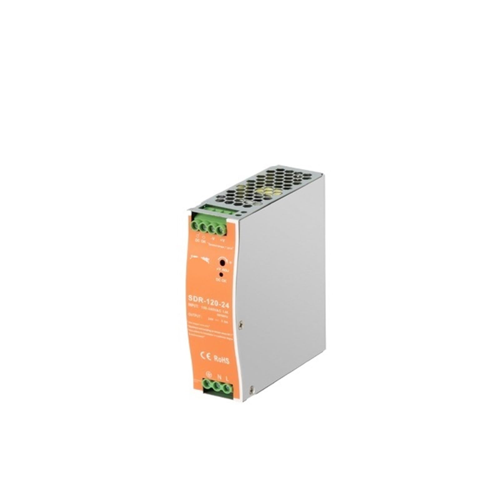 NVSFZGIYG SDR-75W/120W/240W Switching Power Supply 220V to 24V Rail Type 12v48v DC Voltage Regulated EDR Transformer(SDR-120W-48V 2.5A)