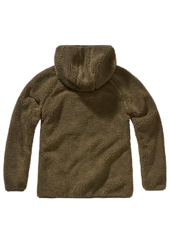 Brandit Women Teddyfleece Jacket Hooded, Farbe: olive, Größe: S