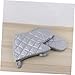 ULTECHNOVO 2pcs Heat-Resistant Oven Gloves Thick Cotton Anti-scalding Mitts with Non-Slip Grip for Baking and Cooking and Odorless Kitchen Tool Silver