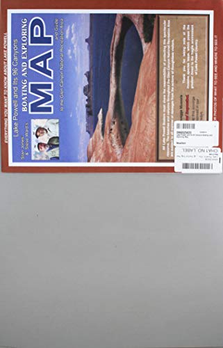 Lake Powell and Its 96 Canyons Boating and Exploring Map
