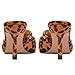SUIARA Suede Leopard Kitten Heels Cheetah Heel for Women Closed Toe Vintage Heeled Mules Sexy Pointy Studded Slip on Stiletto Dressy Pumps