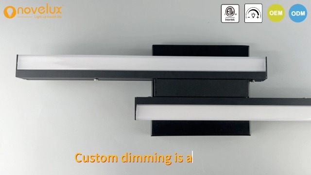 Image of Modern Bathroom Light Fixtures Over Mirror: ETL Certified 18-Inch Retractable Vanity Light Bar for Bathroom, Dimmable LED Black Bathroom Lamp IP44 - Wall Light Fixture 5700K Cool White(1 Pack)