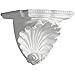 Focal Point 93210 Shell Corbel 10 1/2-Inch by 7 5/8-Inch by 6 3/8-Inch, Primed White