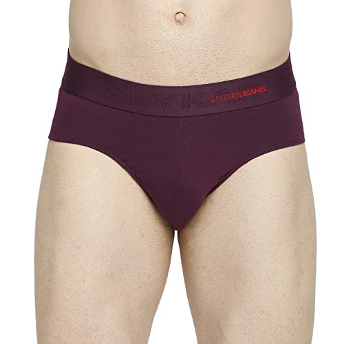 Image of Underjeans Men's Cotton Blend Regular Fit Printed Brief