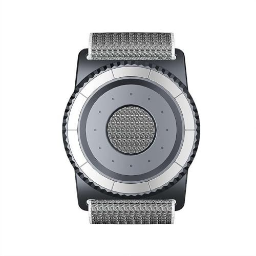 Brazalete magnético para iPhone y Android, agarre giratorio de 360°, cordón seguro, ajuste ajustable para correr y deportes al aire libre (correa gris gris)