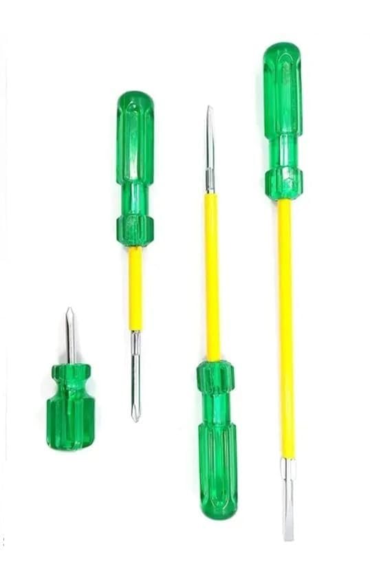 Green Screwdriver for Maintenance Repair Multifunctional Tool,Screwdriver for Household work and Multipurpose 2 in 1 Reversible Screwdriver Kit Set (Pack of 4) (B0D9YM7KYT) Amazon Price History, Amazon Price Tracker