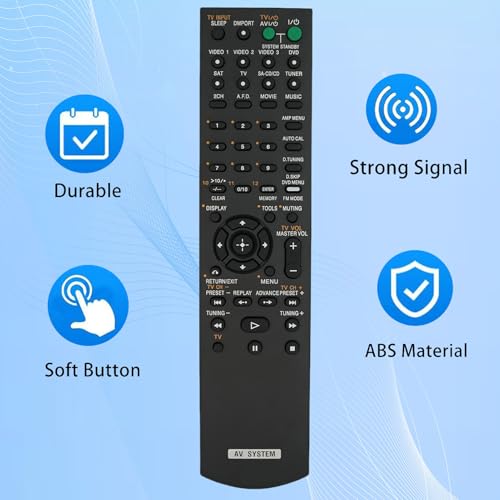 Universal Replacement Remote Control Fit for RM-AAP001 RM-AAP102 149217211 STR-DN1040 for Sony Surround Sound A/V AV Receiver - Thumbnail 3