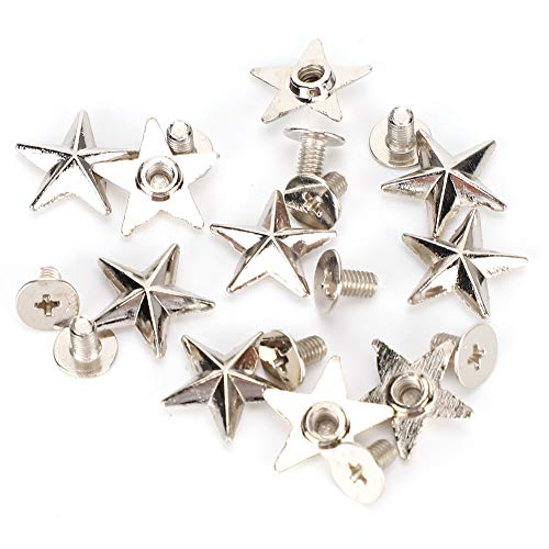 HERCHR 20 Set di Rivetti in Pelle, Borchie per