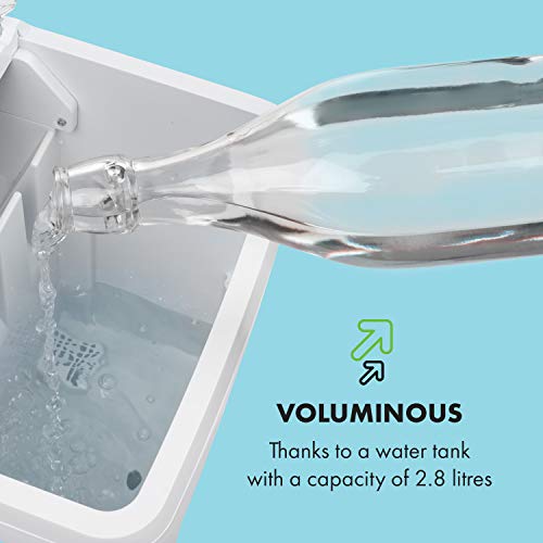 Klarstein Coolio Eiswürfelmaschine, Klareis, 20 kg Eis pro Tag, Wassertank: 2,8 l, Touch-Bedienfeld, 2 Eiswürfelgrößen… – Bild 7