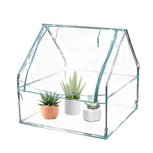 Krmoau Bâche de Serre, Film Isolant Transparent pour , bâche imperméable pour de Jardin, Plate-Bande surélevée, Jardin, Serre, terrasse, extérieur et
