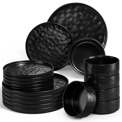 Geschirrset, Onader 18 Teiliges Steinzeug Tafelservice Set,...