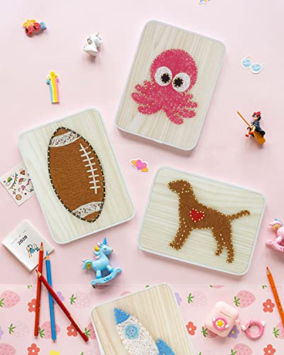 Image of BAZIMA DIY String Art Kit for Beginner, DIY Football Craft Kit,Unique Gift,Craft Kit for Holidays