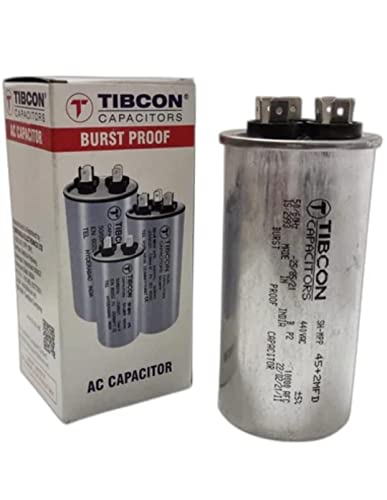 Image of M&M HARIS Tibcon Capacitor 45+2 MFD 440V for Air Conditioner ( Split & Window Air Conditioners ) 1 Ton & 1.5 Ton Air Conditioner