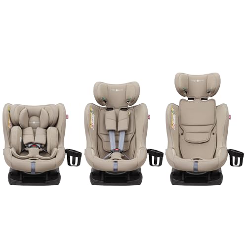 Cozy N Safe Fitzroy+ i-Size Car Seat 40-150cm, Extended Rear Facing, Forward & Rear Facing, 5 Point Harness, Side Impact Protection, Adjustable Headrest, Cup Holder, Birth to 12 Years (Ecru) - Image 4
