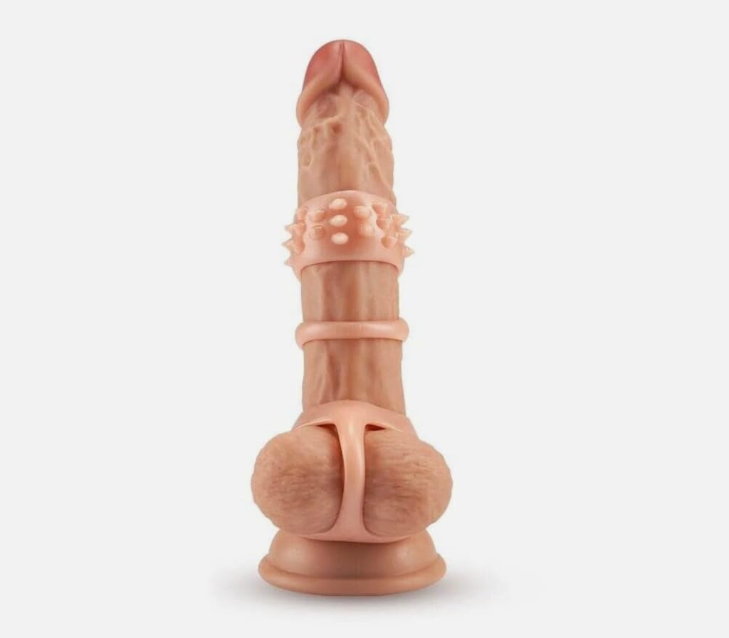 Male Girth Enhancing Sleeve with Ball Separator