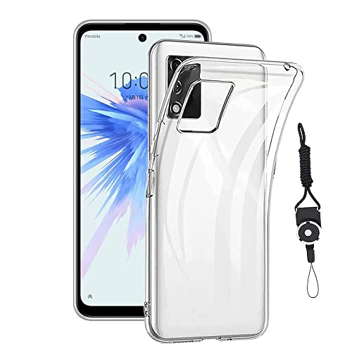ZTE Libero 5G II 用の ケース ソフト クリア 超薄型 ZTE Libero 5G II Y!mobile A003ZT カバー TPU 耐衝撃 ケース ストラップホール付属 ネックストラップ付 黄変防止 柔らかい すり傷防止 指紋防止 耐久 携帯便利 ZTE Libero 5G II