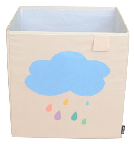 Toy Storage Box Bin Organizer Collapsible, Cloud- 100% Money Back Guarantee