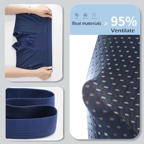 Men's Boxer Briefs, Box HeroBamboo Viscose Boxer Briefs Short for All-Day Comfort Underwear, Skin-Friendly Design3