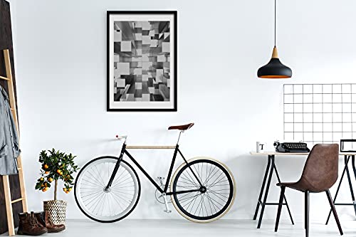 Peinture tableau moderne Tulup 50x70 pour habiller un mur vide avec un cadre en bois d'abstraction - 2