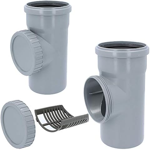Filtro de tubería de bajada Instalguru DN 100 Ø 110 mm gris Cover